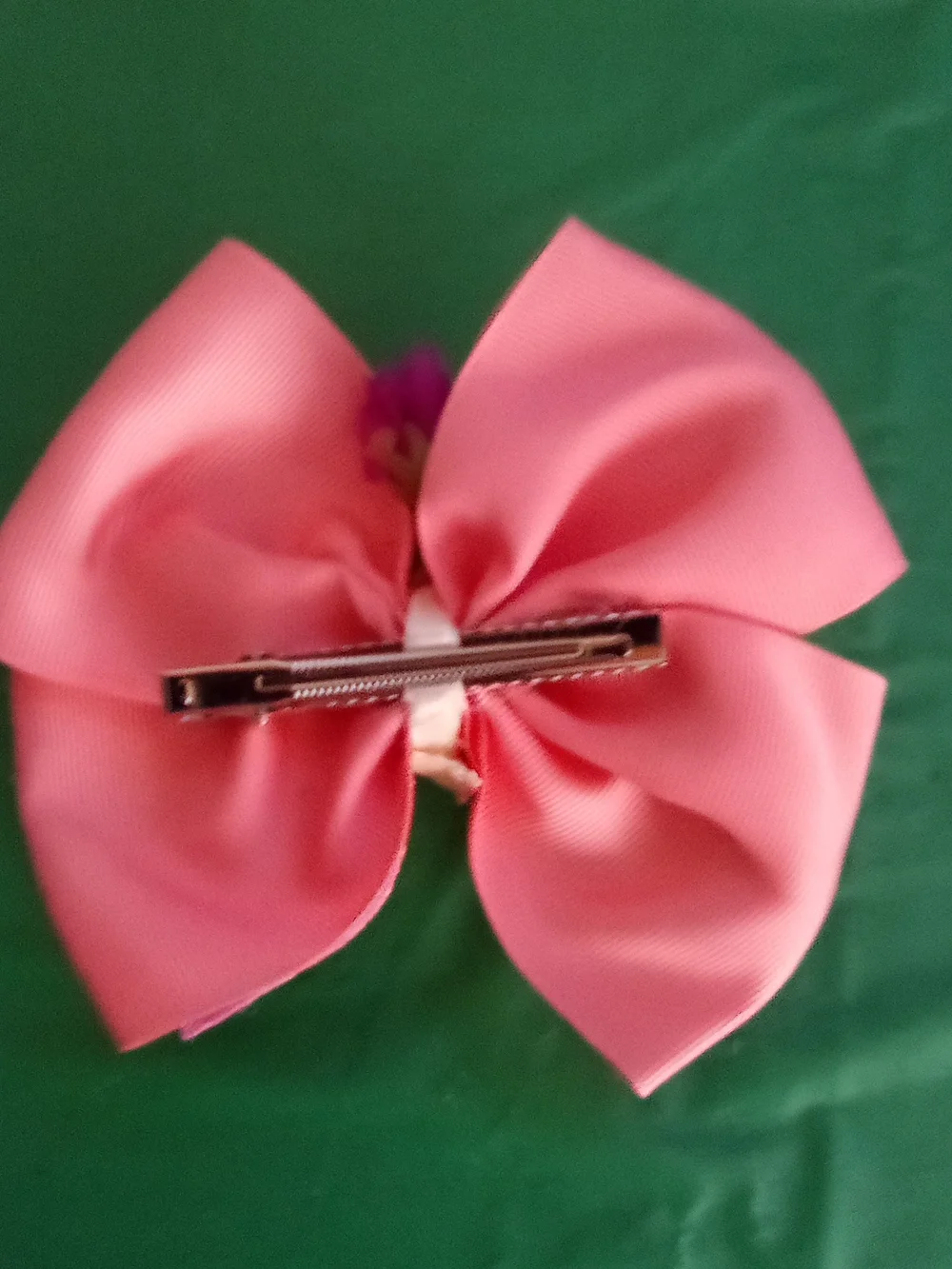 Frida Kahlo Pink Glitter Bow Hair Clip for Kids ( Home )
